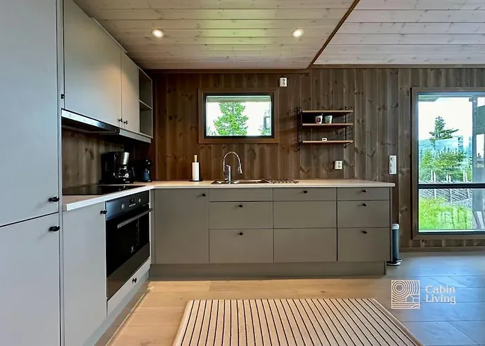 Modern Skeikampen With Ski-in Out Cross Country Trails & Great View Aulstad