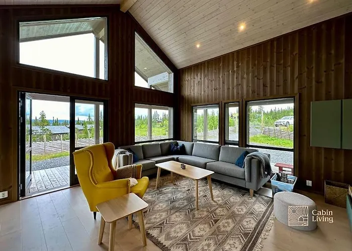 Modern Skeikampen With Ski-in Out Cross Country Trails & Great View Feriehus Aulstad