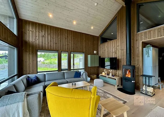 Modern Skeikampen With Ski-in Out Cross Country Trails & Great View