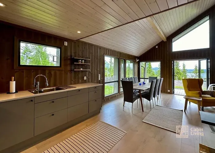 Modern Skeikampen With Ski-in Out Cross Country Trails & Great View Feriehus