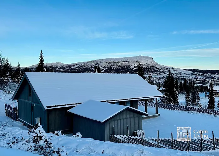 Modern Skeikampen With Ski-in Out Cross Country Trails & Great View Feriehus