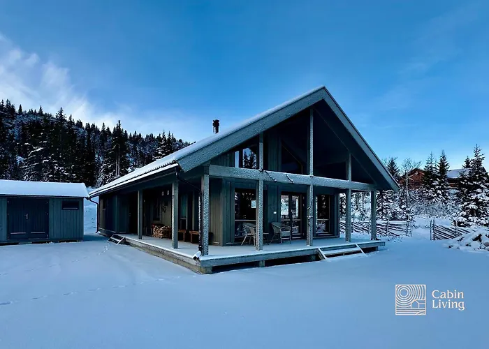 Modern Skeikampen With Ski-in Out Cross Country Trails & Great View Feriehus